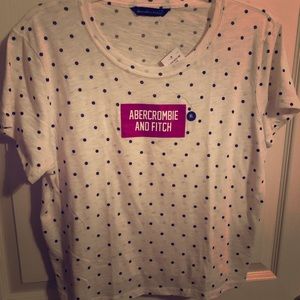 NWT Abercrombie and Fitch polka dot shirt